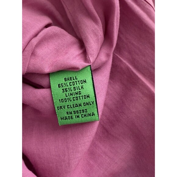 Tibi Women’s‎ Cotton Silk Pink Embroidered Tiered Scalloped Hem Skirt Sz 6 Lined - Picture 5 of 7